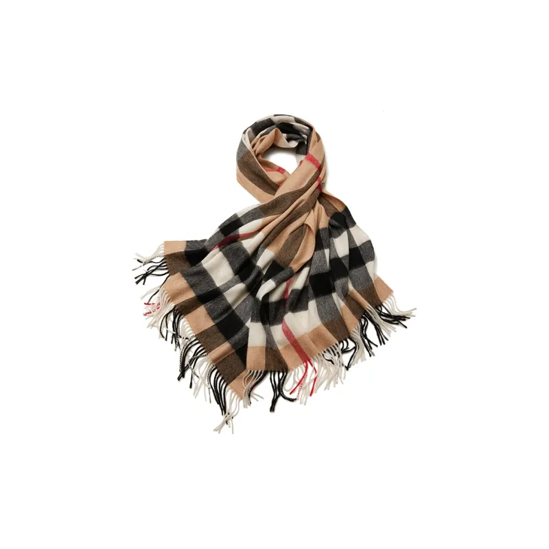 H YXIANG 100% Wool Knit Scarves Women's-2