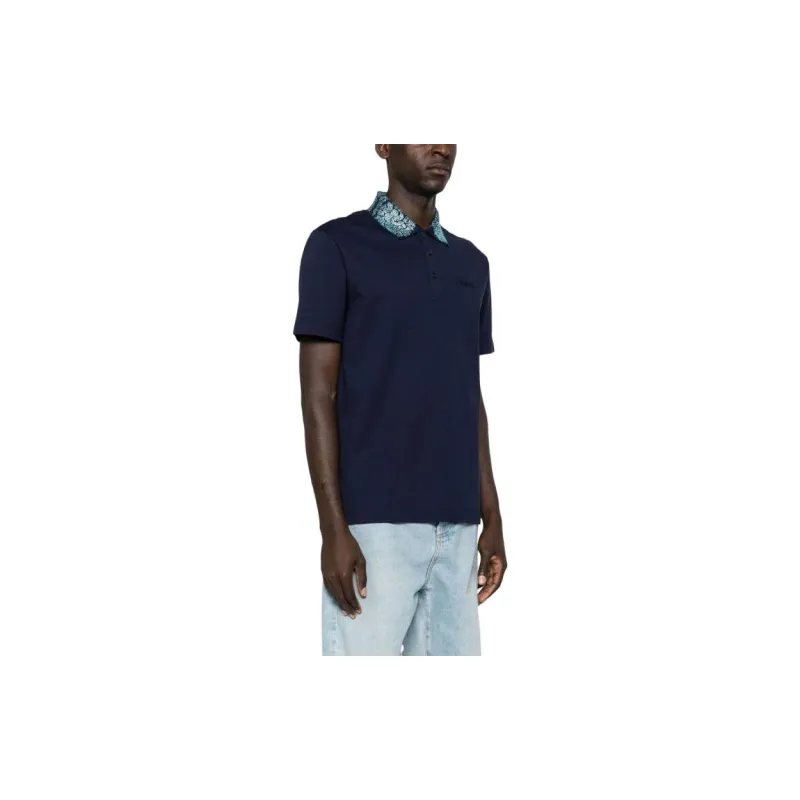 VERSACE Glass Crystal embellished Polo Shirt-4