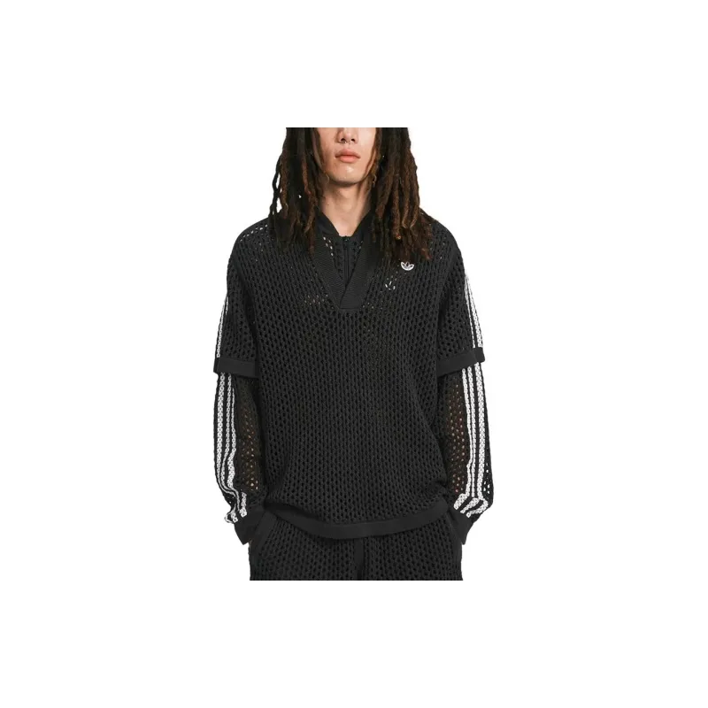 Adidas X Edison Chen Crochet Polo Shirt-2