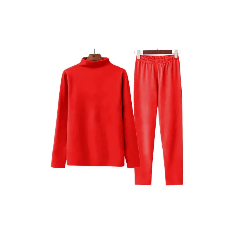 Flowers In Water Thermal Set Women's Red-2