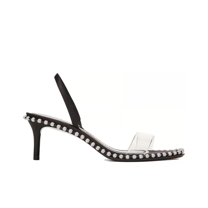 Alexander Wang Nova One Strap Sandals Women's Black-1