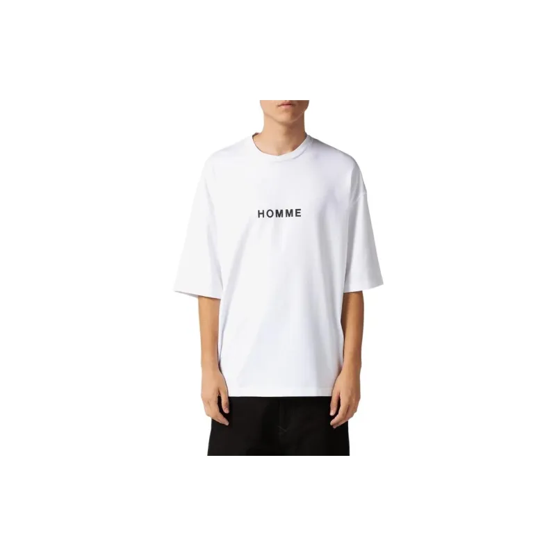 COMME Des GARCONS HOMME PLUS Slogan print Cotton T shirt-1