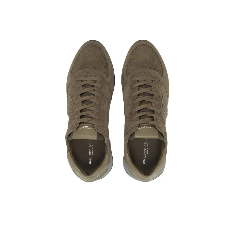 PHILIPPE MODEL Low Top Casual Shoes Men's Army Green-2