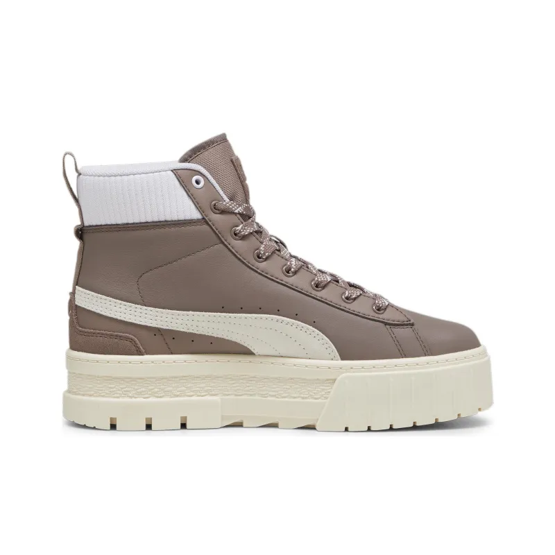 PUMA Mayze Ankle Boots Women's White Brown-1