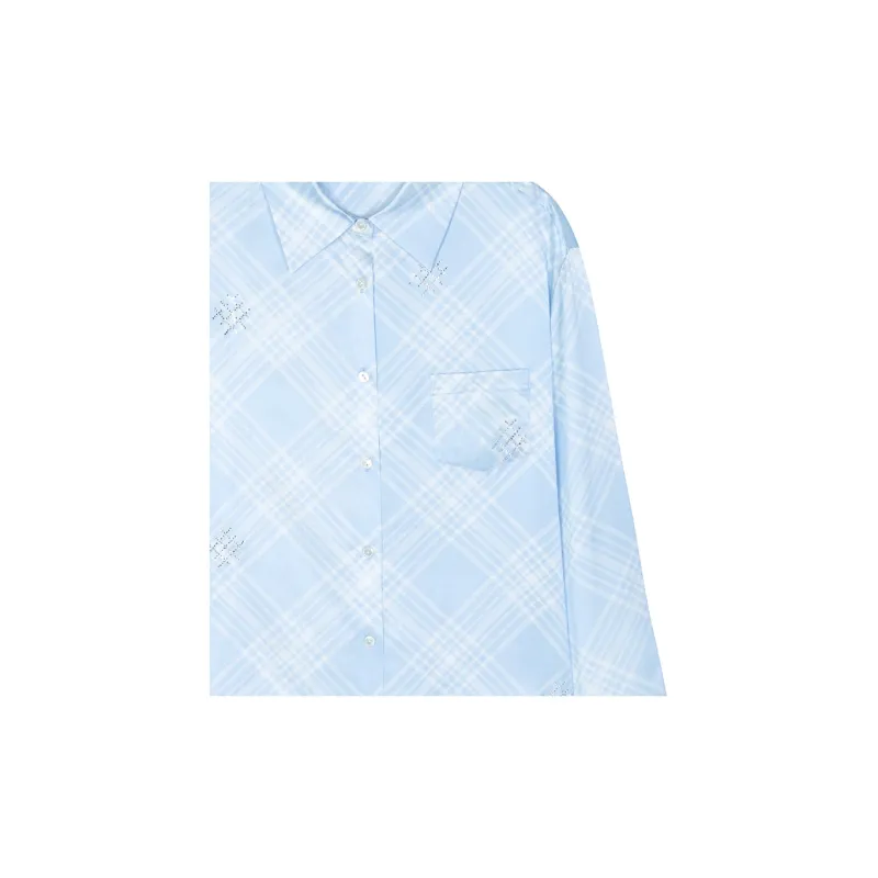 SILKY MIRACLE SS24 Pajama Tops Women's Blue-5