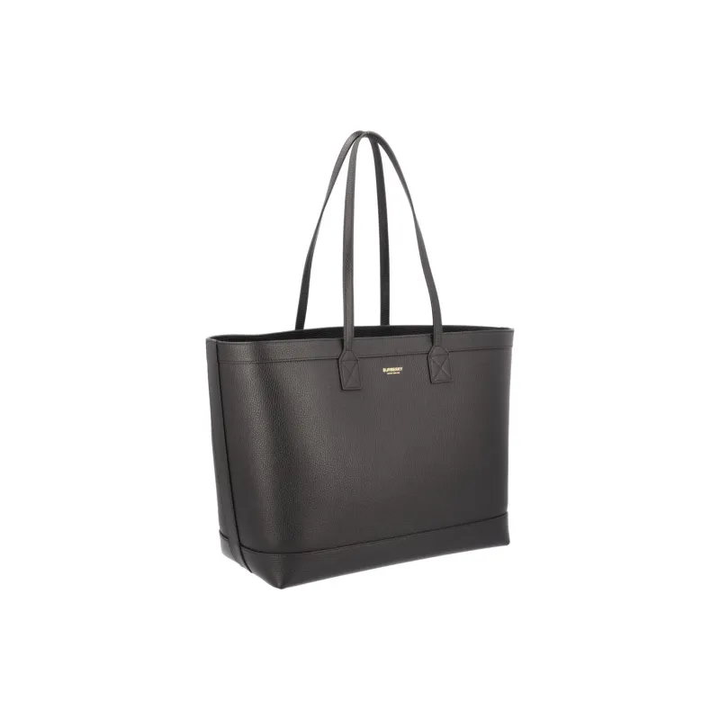 Burberry Leather Tote Bag Shopping Bag Handbag Shoulder Bag Women's Black-2