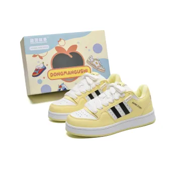 Anime Story Anti Slip And Wear Resistant Lightweight Low Top Skateboard Shoes Unisex Custard