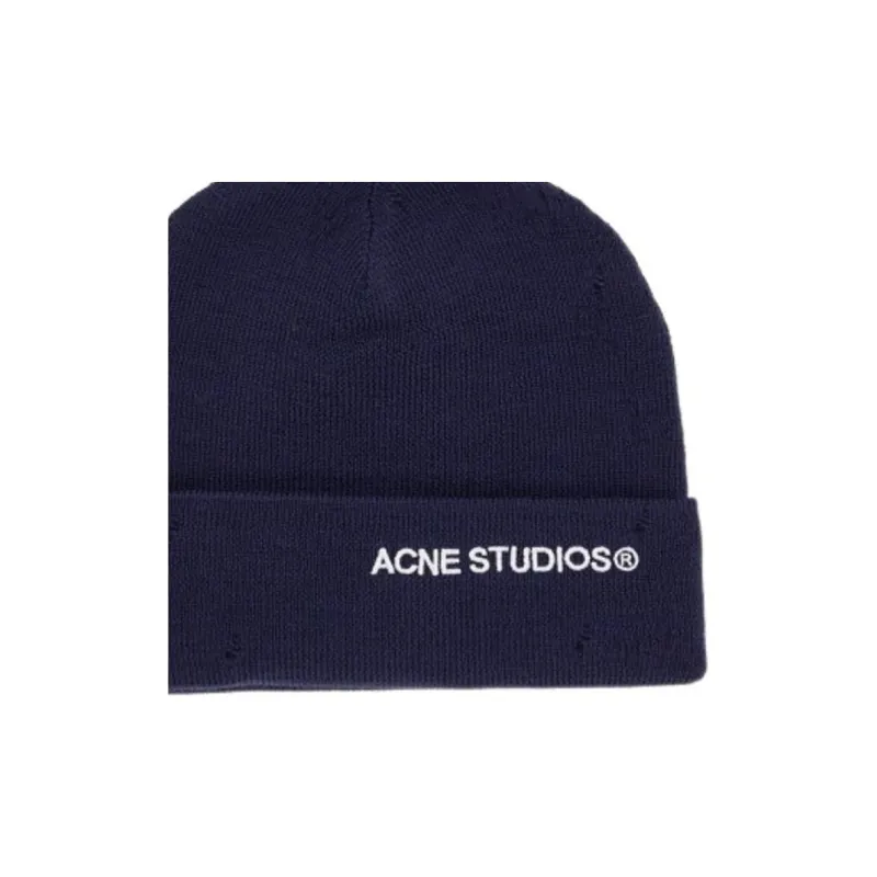 Acne Studios Wool Beanies Women's Marine Blue-2