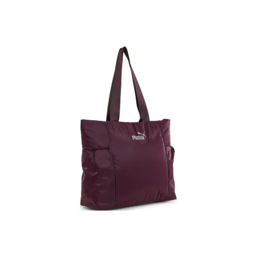 PUMA Nylon Tote Bag Shopping Bag Handbag Shoulder Bag Large Size Women's Midnight Fuchsia