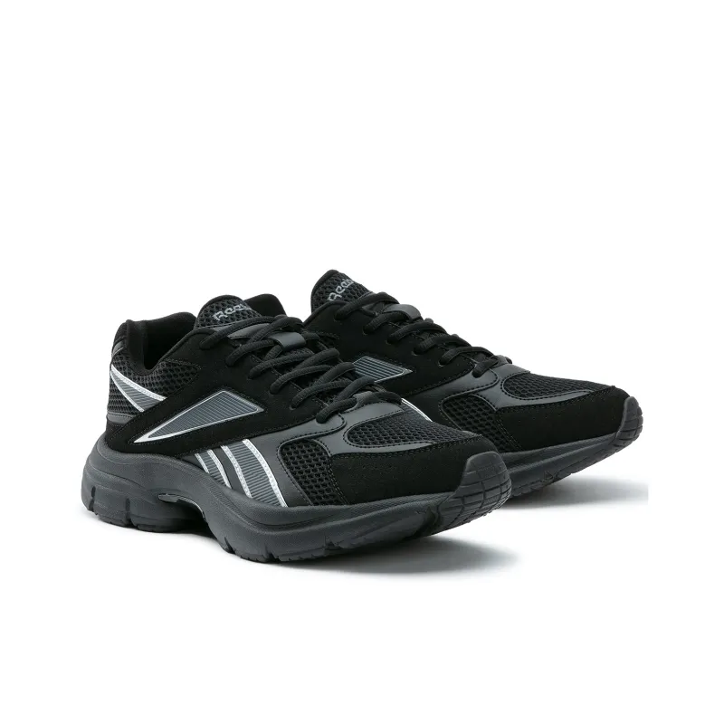 Reebok Wear resistant, Lightweight, Breathable, And Non slip. Low Top Running Shoes Unisex Black Warrior-1