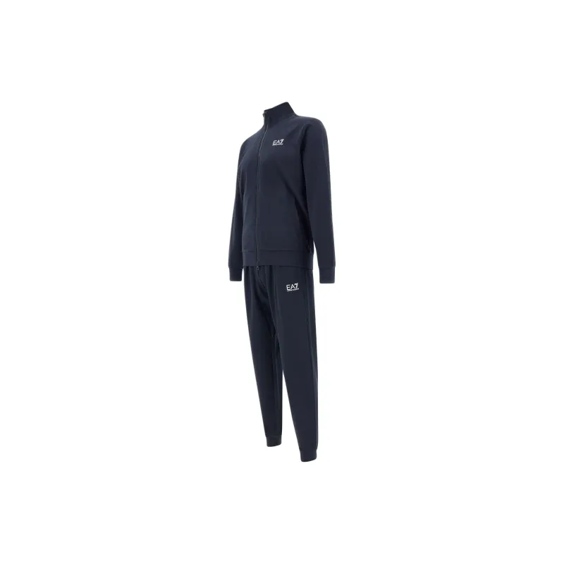 Ea7 EMPORIO ARMANI Logo Printed Zipped Track Suit-2