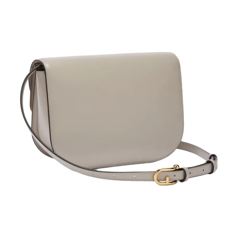 Furla Cow Leather Crossbody Bag, Shoulder Bag Trumpets Women's Gray-2