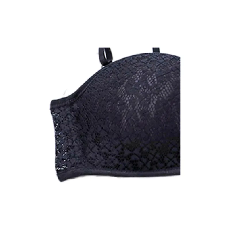 Flowers In Water Bra Women's Black-4