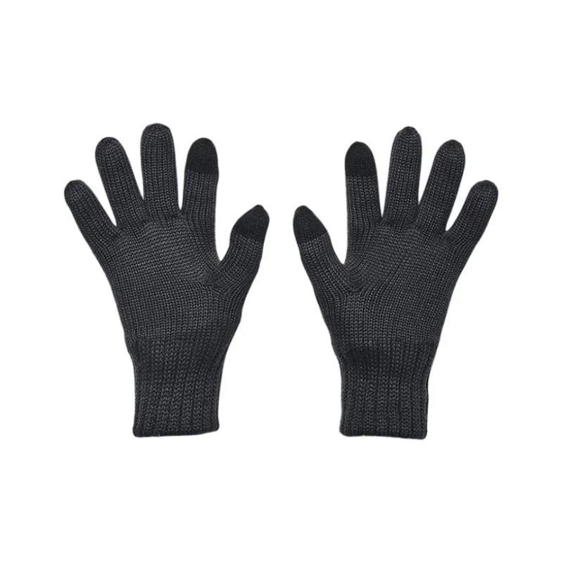 Under Armour Wool Knit Gloves Men's Black-1
