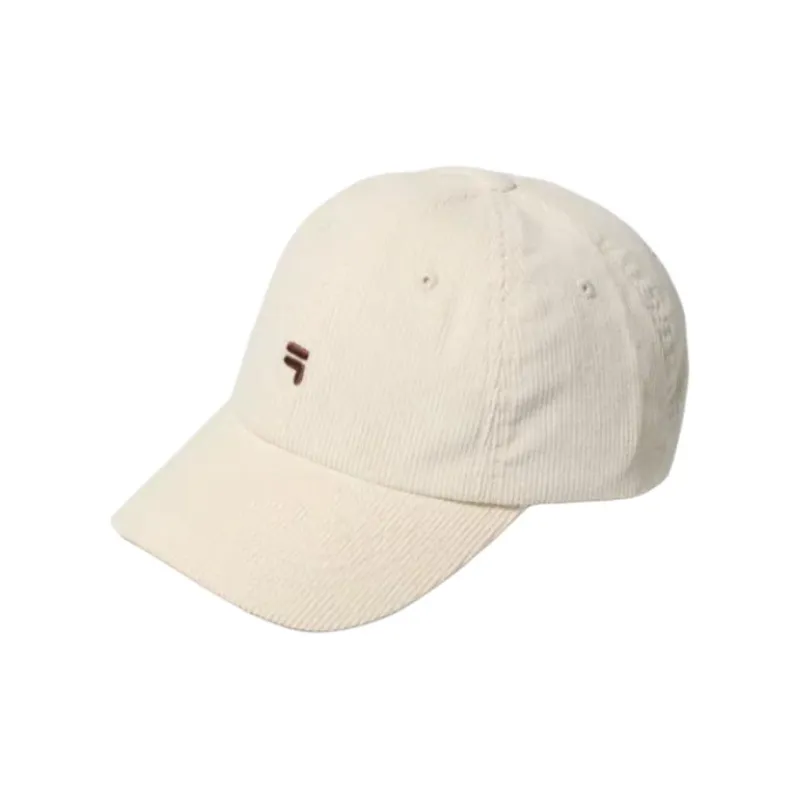 FILA Corduroy Baseball Caps Unisex White-0
