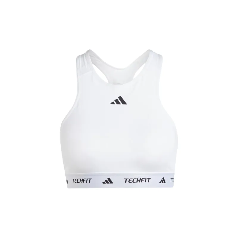 Adidas Free Shipping With AdiClub Techfit Medium Support High Neck Bra-0