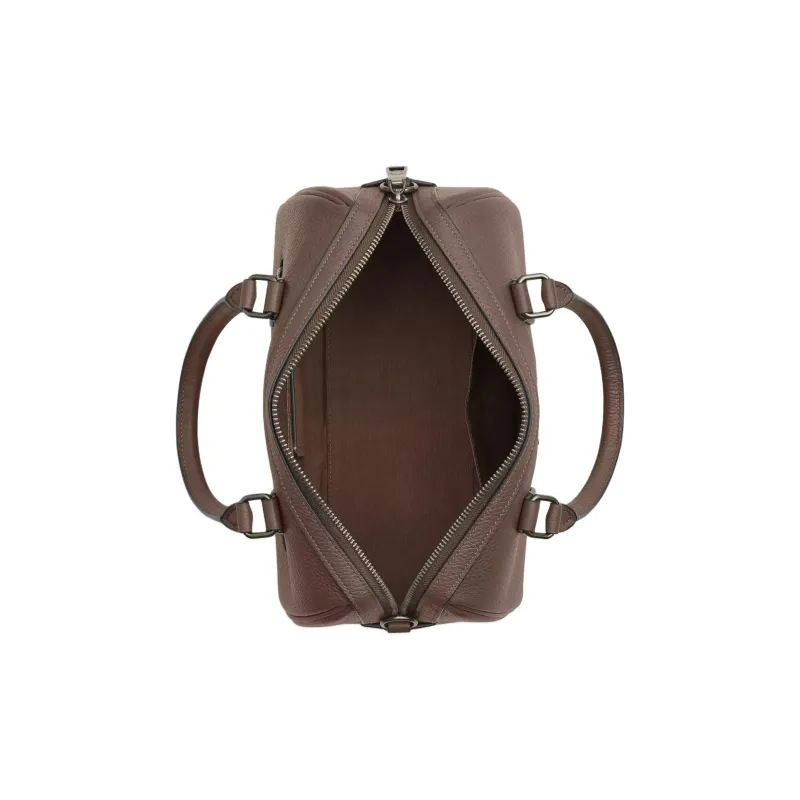 COACH Rowan Litchi Grain Leather Shoulder Bag Crossbody Bag Handbag Medium Size Women's Dark Stone Color-2