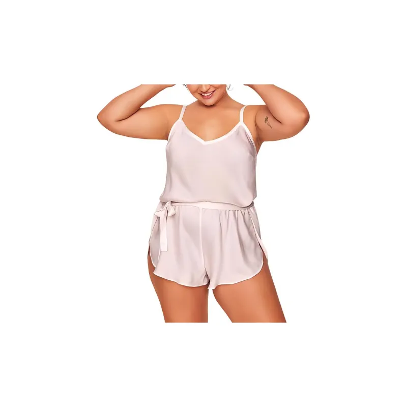 Victoria's Secret PINK ADORE ME Kami Romper Delicacy Bodysuits Women's Light Pink-1