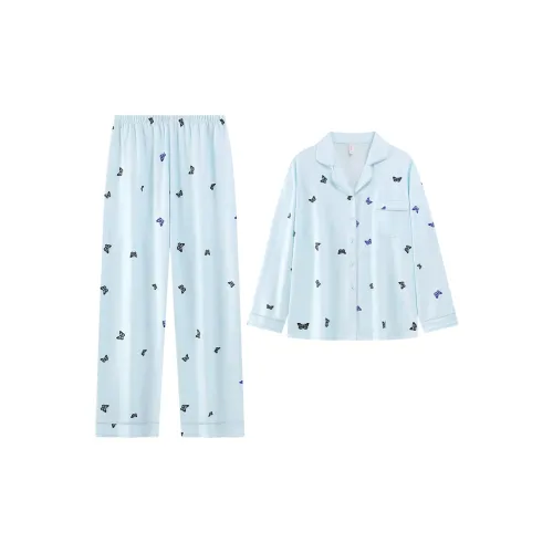 DanceBees Pajama Set Women's Blue