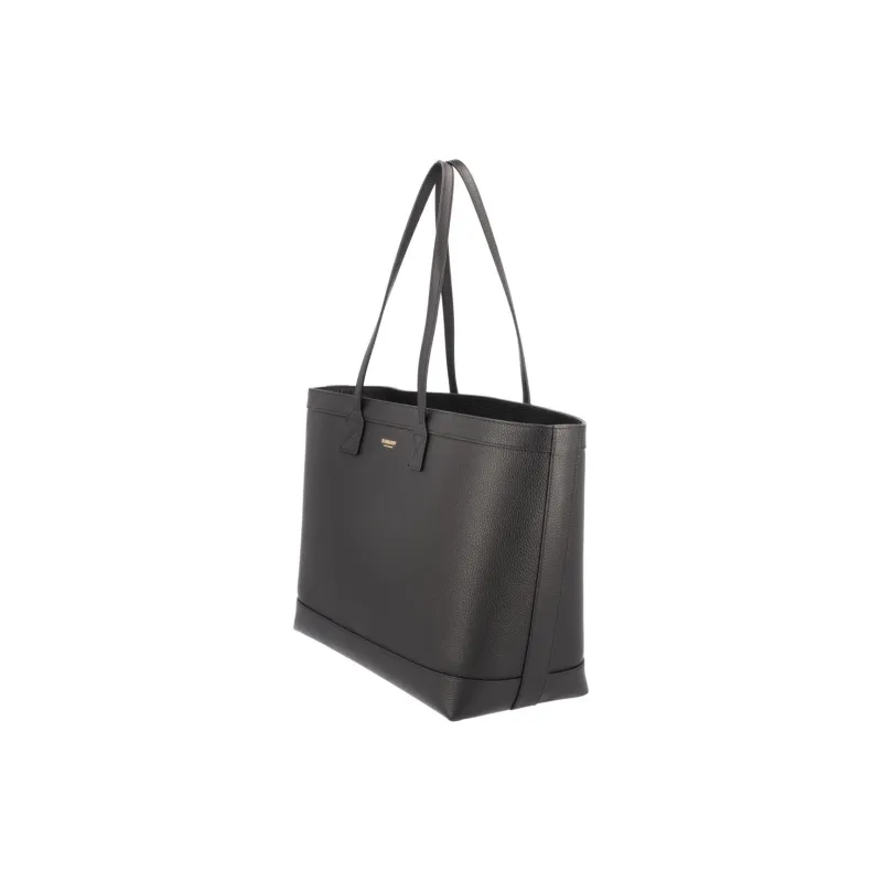 Burberry Leather Tote Bag Shopping Bag Handbag Shoulder Bag Women's Black-4