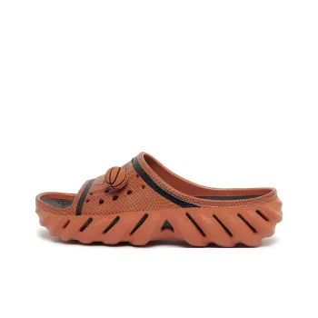 Crocs Rubber Sole Slide Slippers Unisex Brown