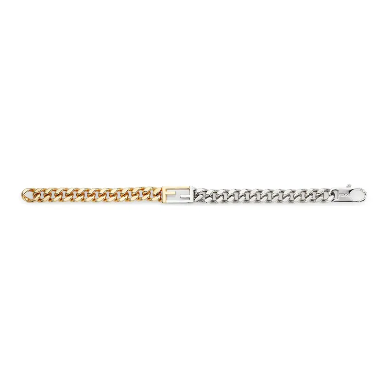 FENDI Brass Bracelets Men's Gold/Silver-0
