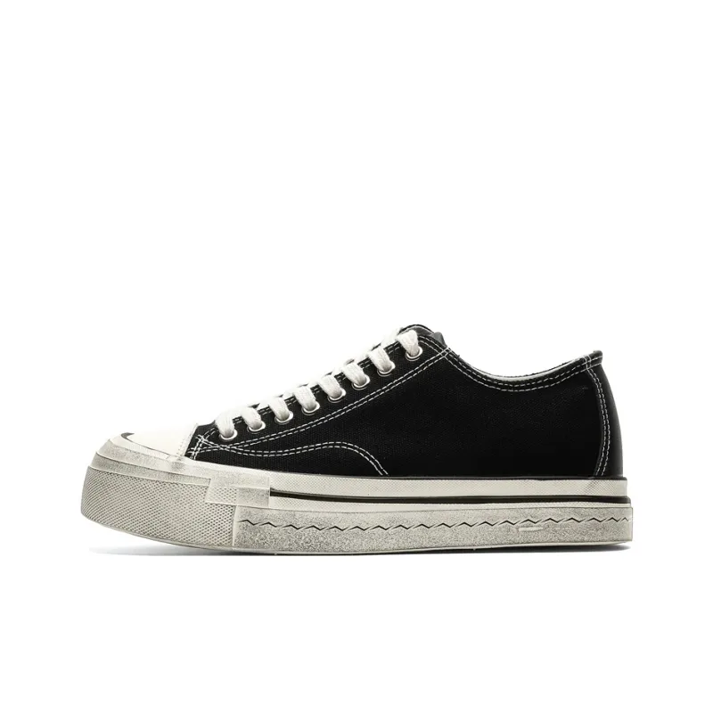 OUGLEMEN Lightweight Height Increasing Low Top Canvas Shoes Men's Gift Box Set-15