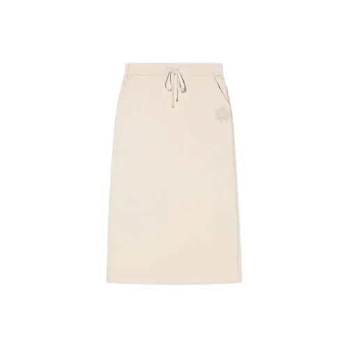 YINER GoodLand Casual Long Skirts Women's Light Apricot