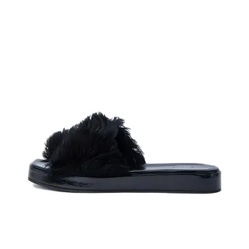 By Far Shana Abrasion Resistant Slide Slippers Women's Black