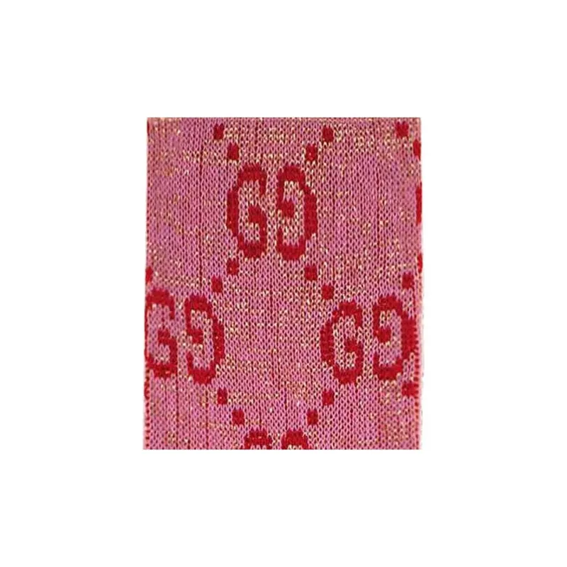 GUCCI Cotton Gg Socks 'Roseate/Pink'-4