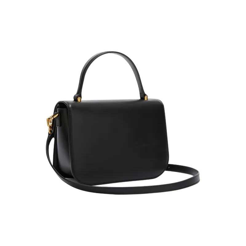 Furla Calfskin Shoulder Bag, Crossbody Bag, Handbag Trumpets Women's Black-2