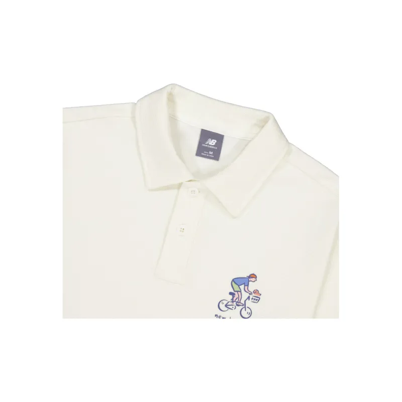 New Balance Polo Shirt Unisex White-2