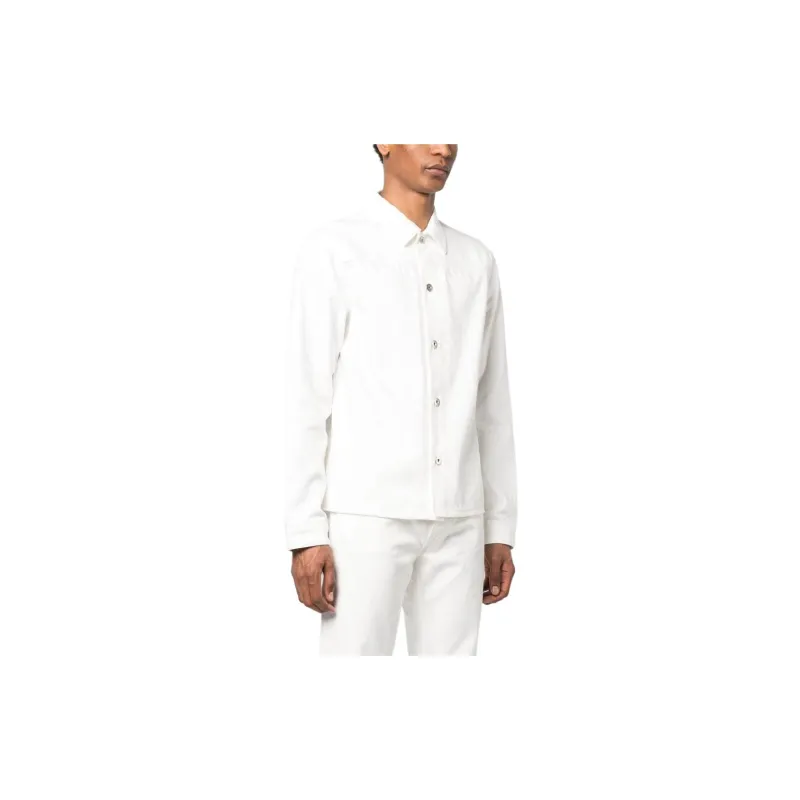 JIL SANDER Long Sleeved Buttoned Denim Shirt-2