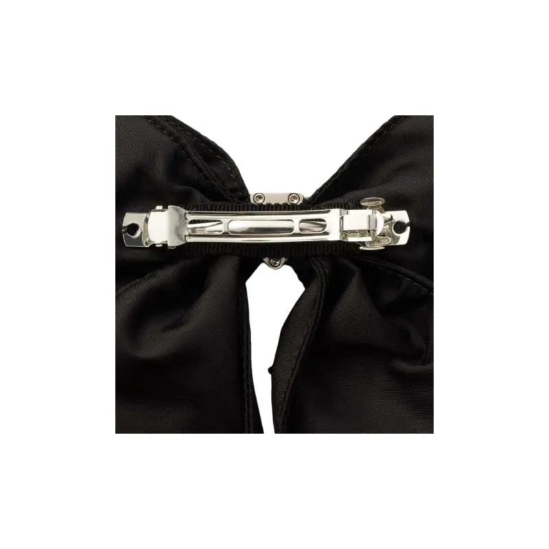 PRADA Recycled Nylon Hair Clips Women's Black-1