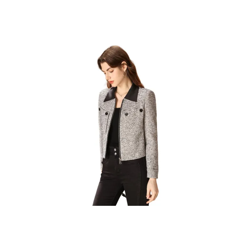 FENHONGMALI Jacket Women's White-1