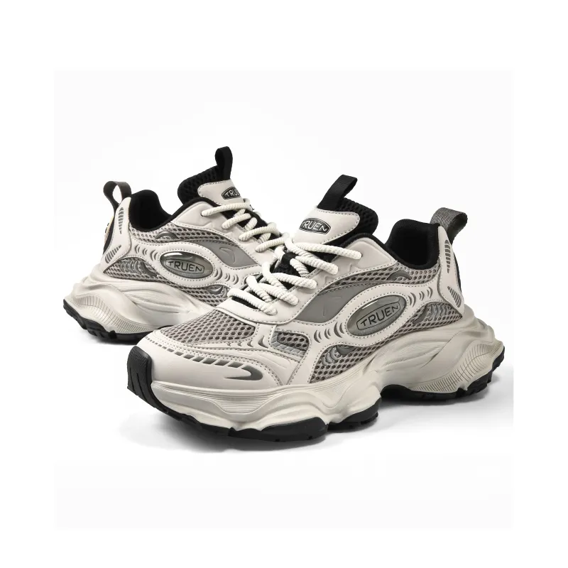 TRUEN Bubble Collection Slip Resistant Breathable Height Increasing Low Top Chunky Sneakers Unisex-3