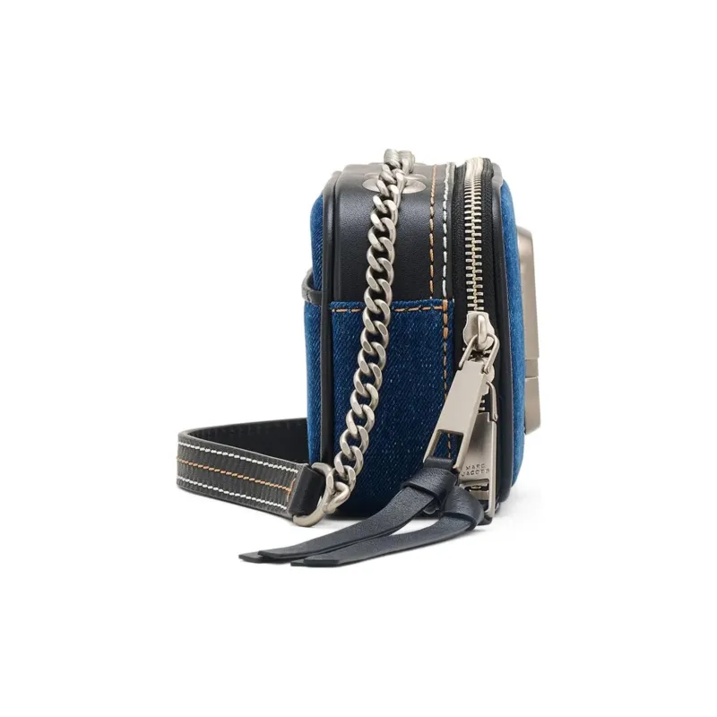 MARC JACOBS The Denim Chain Snapshot Crossbody Bag-1