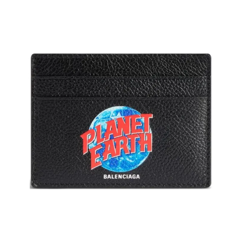 Balenciaga Planet Earth Printed Long Cardholder-0
