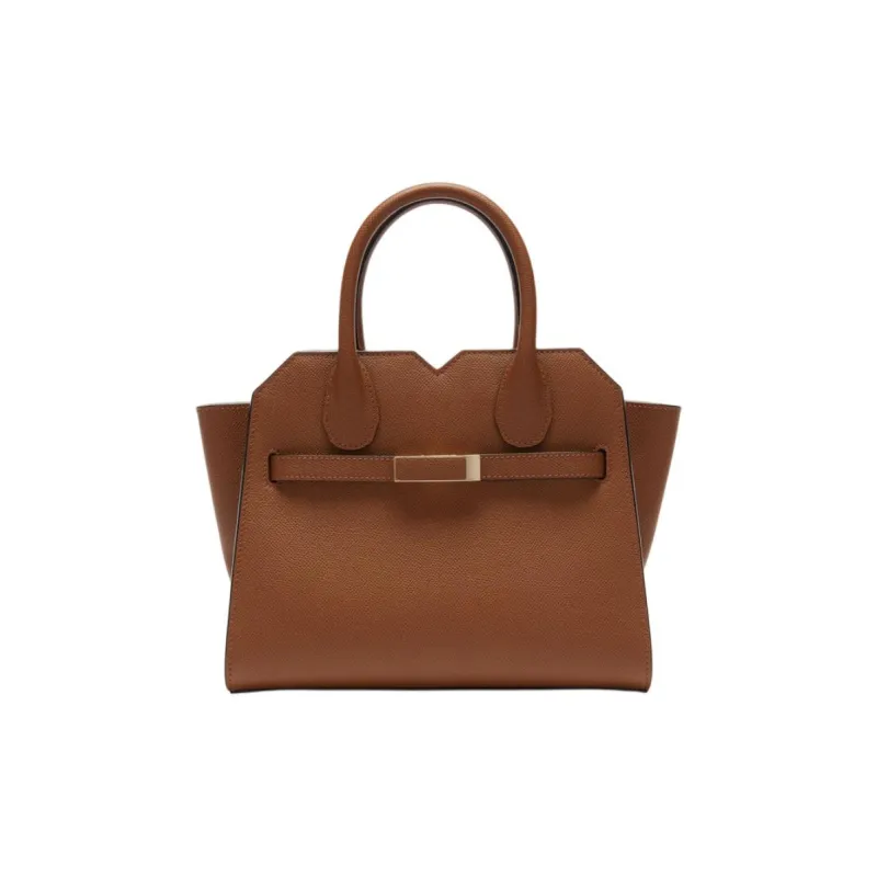 Valextra Calfskin Shoulder Bag, Crossbody Bag, Handbag Women's Chocolate Brown-0