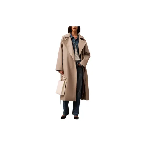 Calvin Klein Trench Coats Women's Khaki