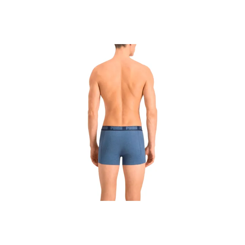 PUMA Basic Men's Boxers 2 Pack Underpants Men's 2 Pack Denim Blue-4