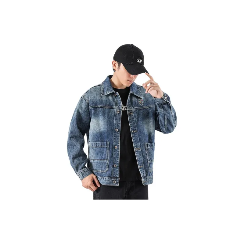 SUNDANCE Denim Jacket Men's Blue-1