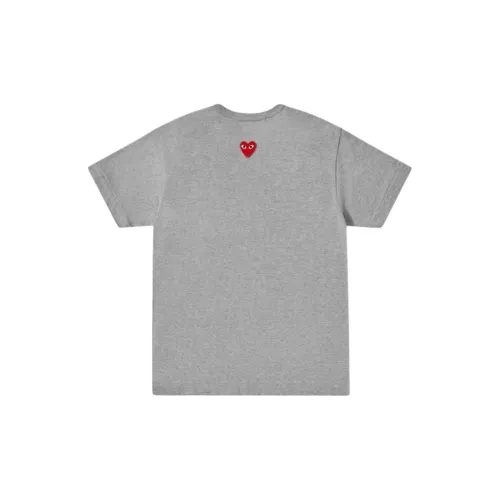 CDG Play T-Shirts Unisex Gray