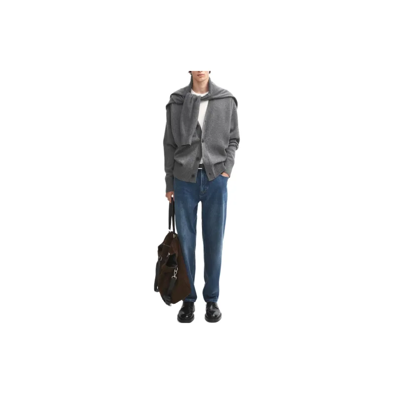 Massimo Dutti Cashmere Sweater Men's Gray-2