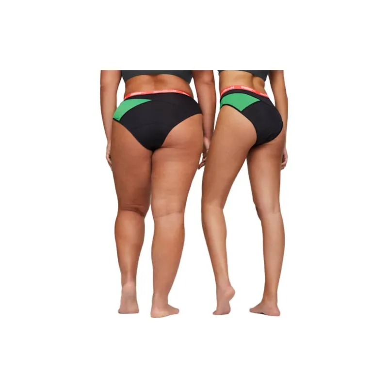 PUMA Modibodi Active Hi Cut Full Brief Underpants Women's 1 Pack Black Green-3