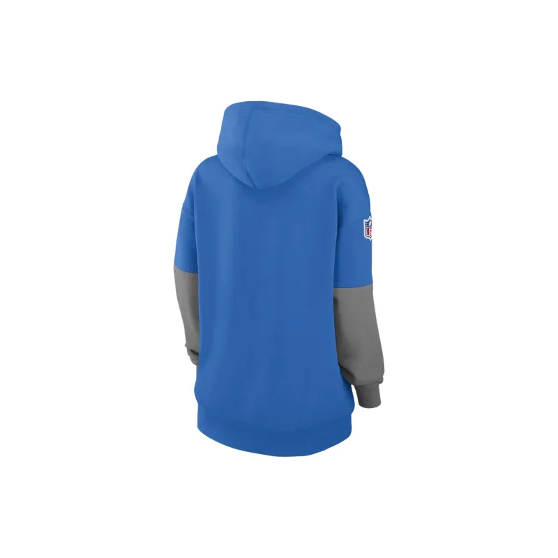 Nike Detroit Lions Sideline Essential Women's Nike Nfl Pullover Hoodie-1