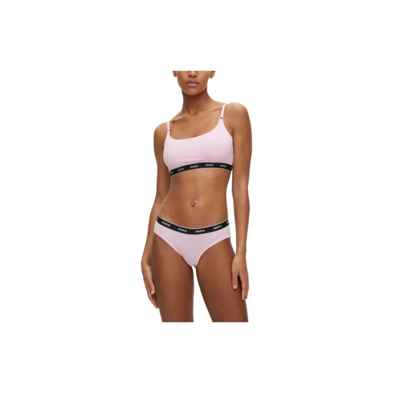 HUGO BOSS Three-Pack Of Stretch-Cotton Briefs With Logo Waistbands Underpants Women's 3 Pack-2
