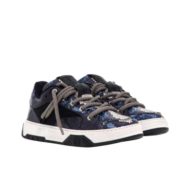 Roberto Cavalli Low-Top Skateboard Shoes Men's Blue-2