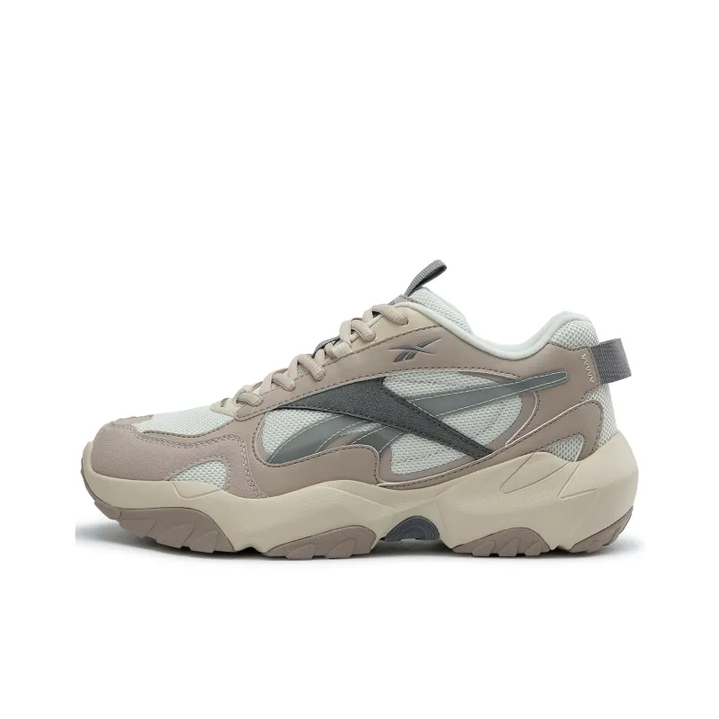 Reebok FLUFFI PUFF CN Anti Slip Wear Resistant Breathable Height Increasing Low Top Running Shoes Unisex Apricot-0