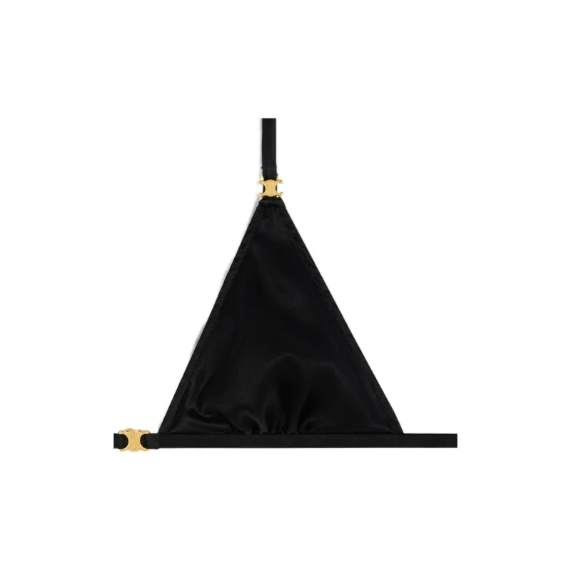 CELINE Triomphe Triangle Bra In Silk-5